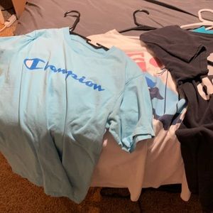 SIX T SHIRT BUNDLE!!! (Adidas, Magellan, Nike, Old Navy, Champion)